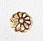 Appr&ecirc;ts bijoux: 20 coupelles l&eacute;g&egrave;res dor&eacute;es 9mm