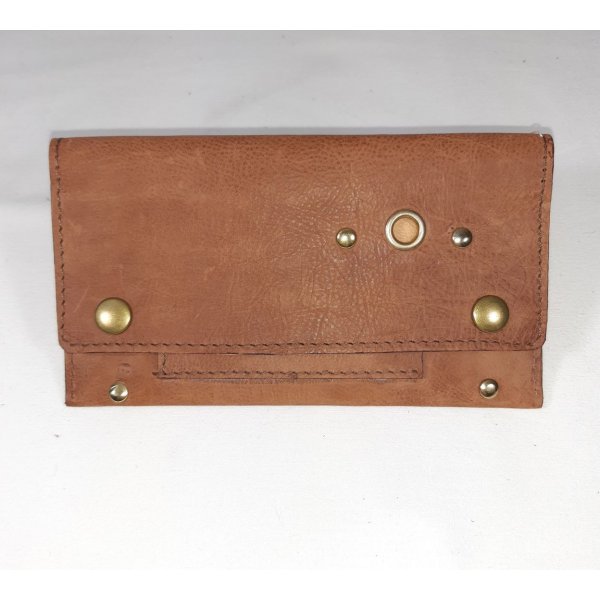 Blague &agrave; tabac cuir de ch&egrave;vre doubl&eacute;e cro&ucirc;te de porc