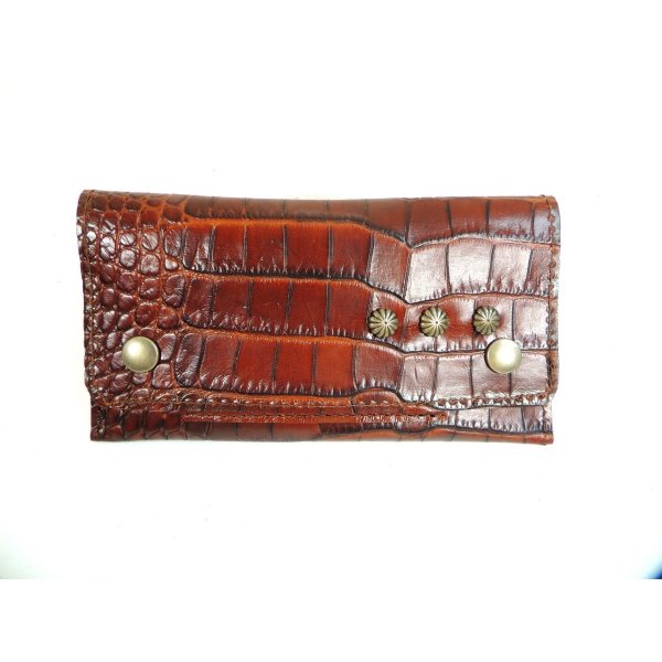 Tabakbeutel mit Krokopr&auml;gung