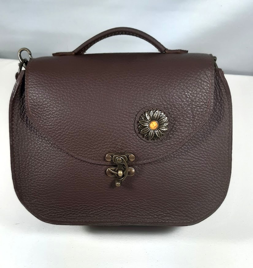 Sac cuir avec bandouli&egrave;re