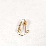 Lot de 10 clips d'oreilles dor&eacute;s