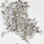 Lot embouts serre fil coloris argent 5mm