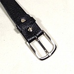 Ceinture pour Elle Cuir noir boucle m&eacute;tal